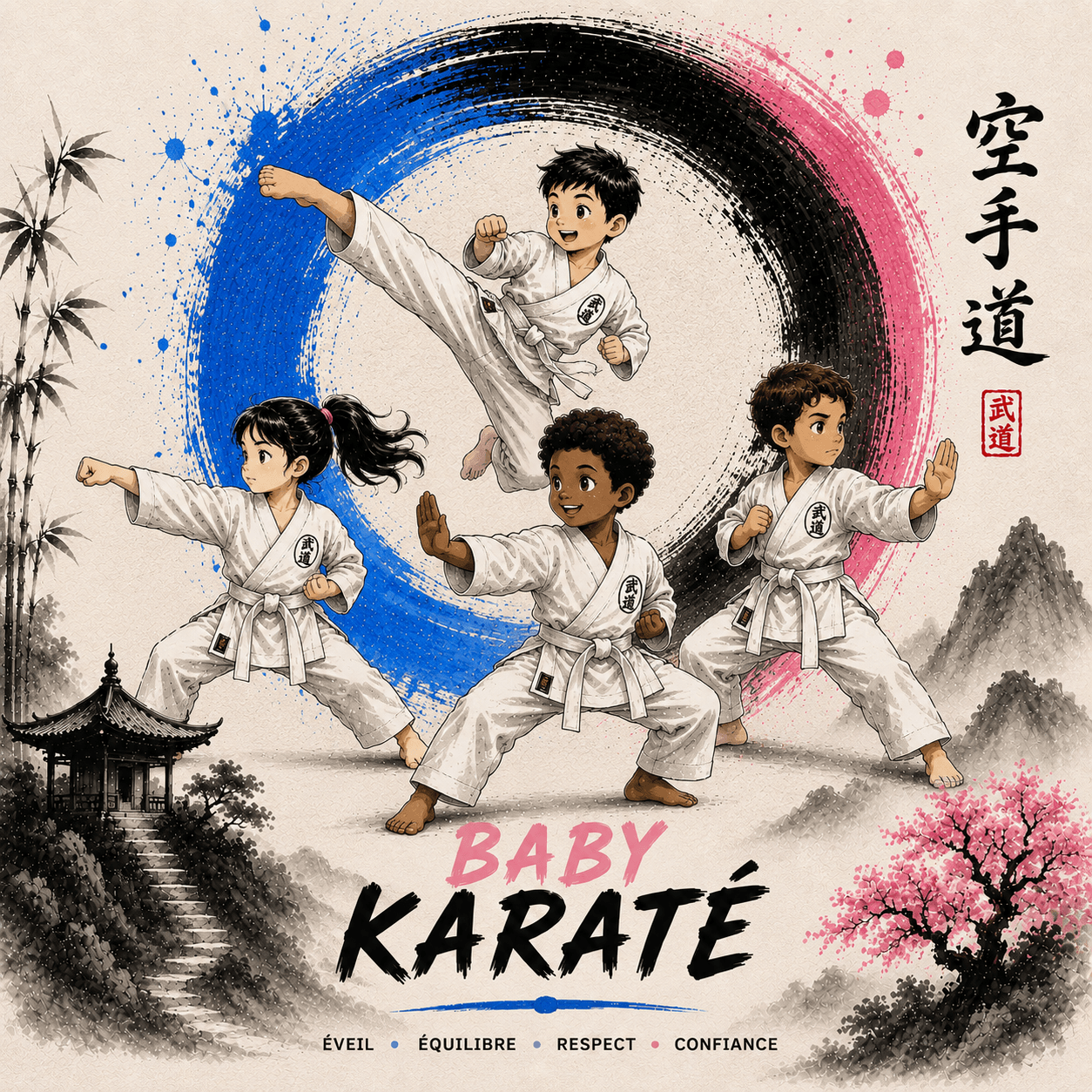 Visuel baby-karaté Karaté Morangis
