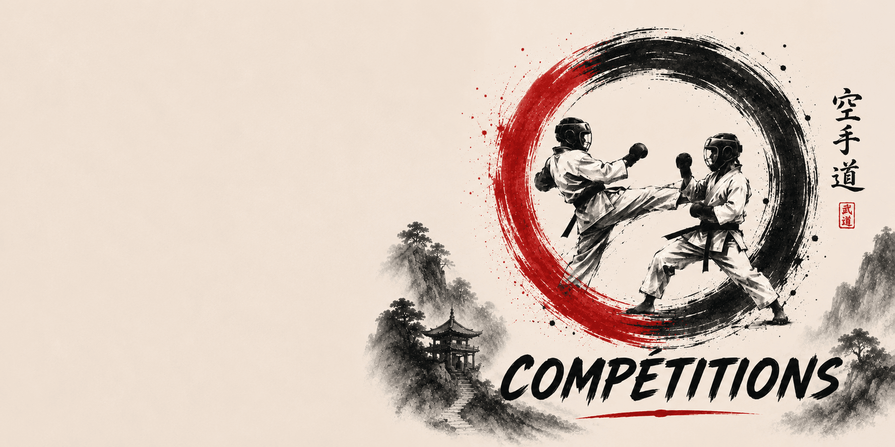 Visuel des competitions du Karaté Morangis